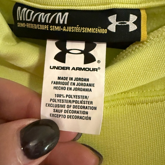 Under Armour Lime Green Hoodie - Picture 3 of 6